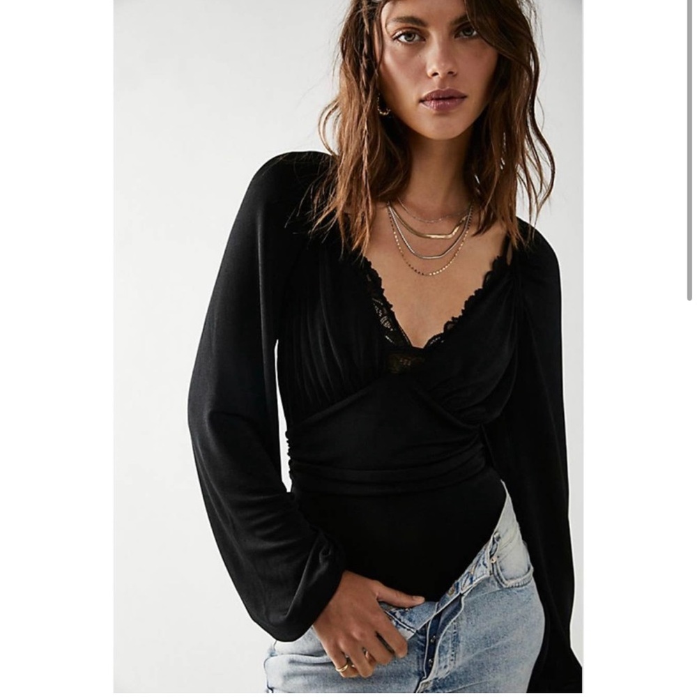 Free people black bodysuit